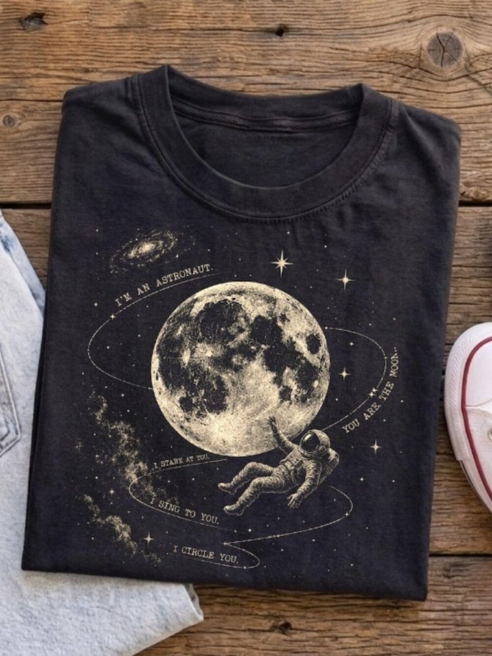 Indie Folk Style Graphic T-Shirt